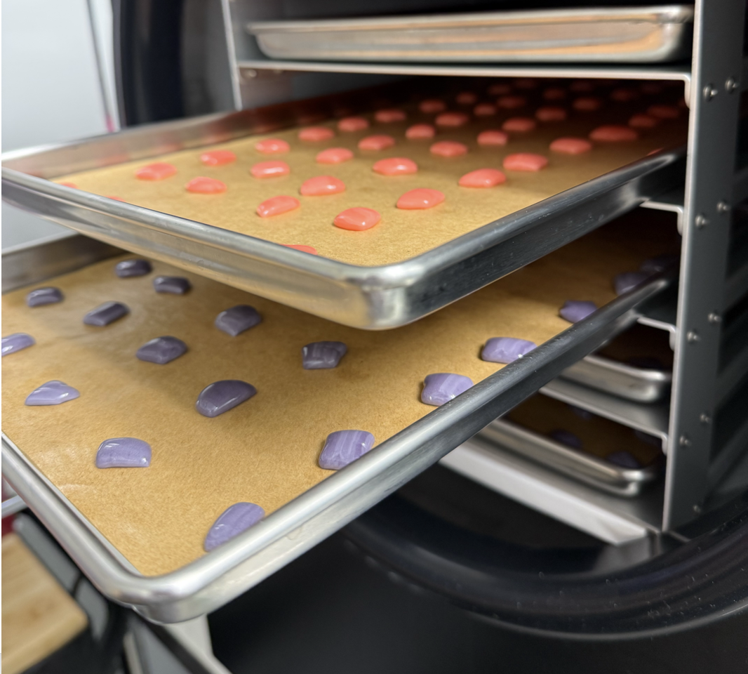 Taffy Going Into the Freeze Dryer